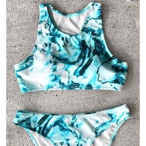 Ocean Waves Bikini Set NWT